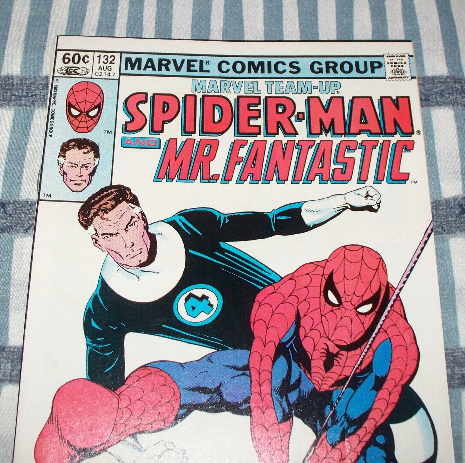 MARVEL TEAM-UP #132 Spider-Man & Mr. Fantastic from Aug. 1983 in VF- con NS