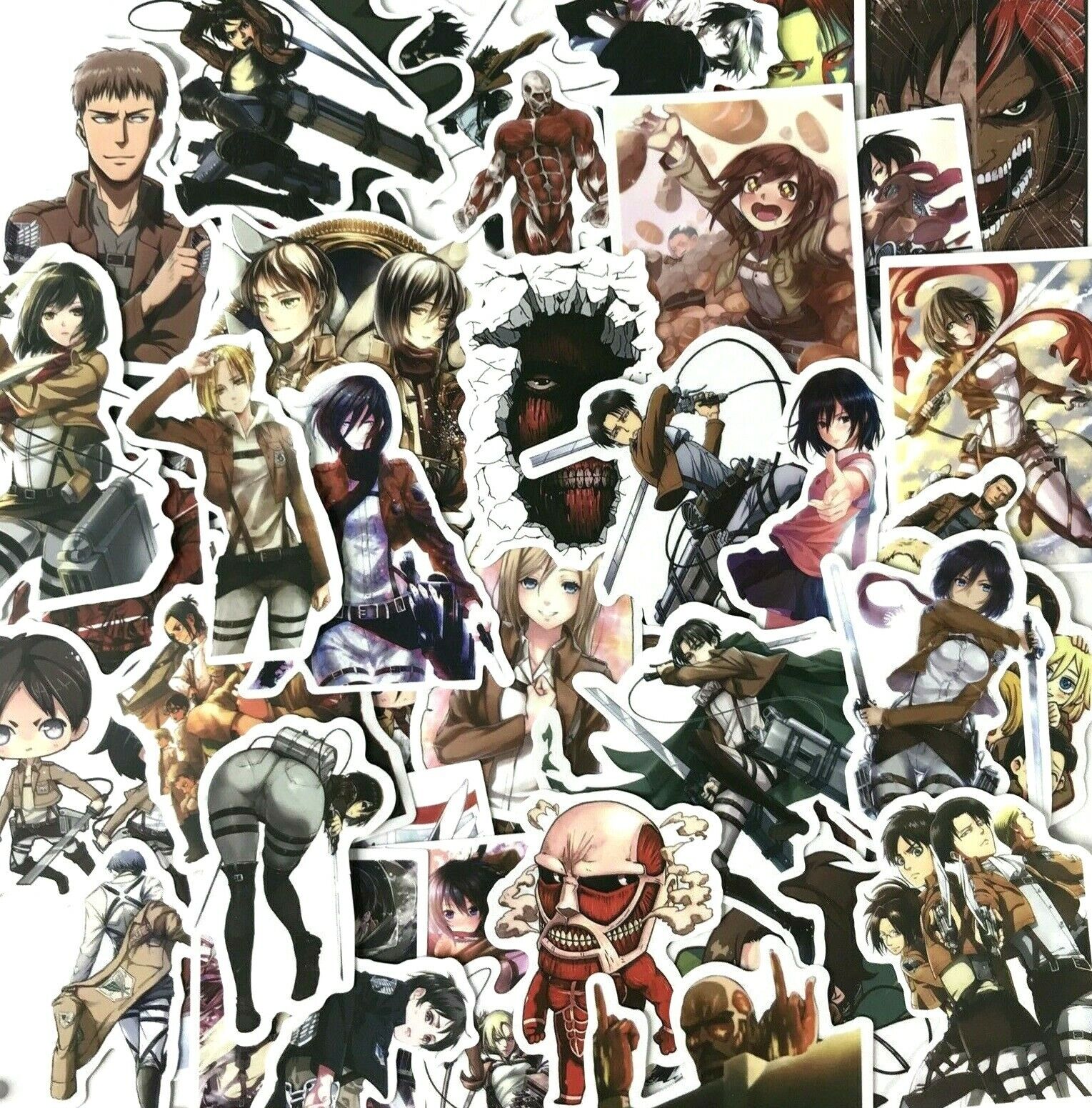 100pc Attack on Titan AOT Phone Laptop XBOX PC PS Decal Anime Sticker Pack