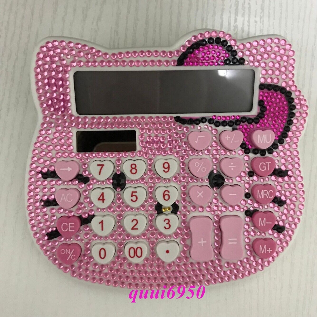 Girl Ladies Gift Hello Kitty Electronic Calculator 12 Digit Solar Power