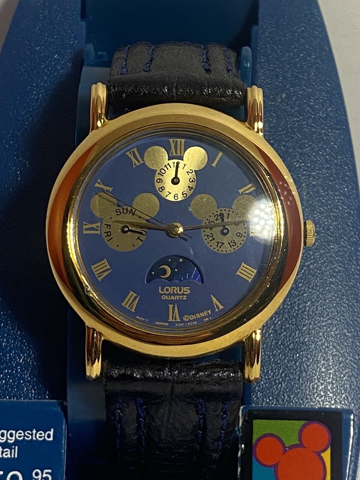 RARE LORUS 1980’S MICKEY MOUSE MOON PHASE 