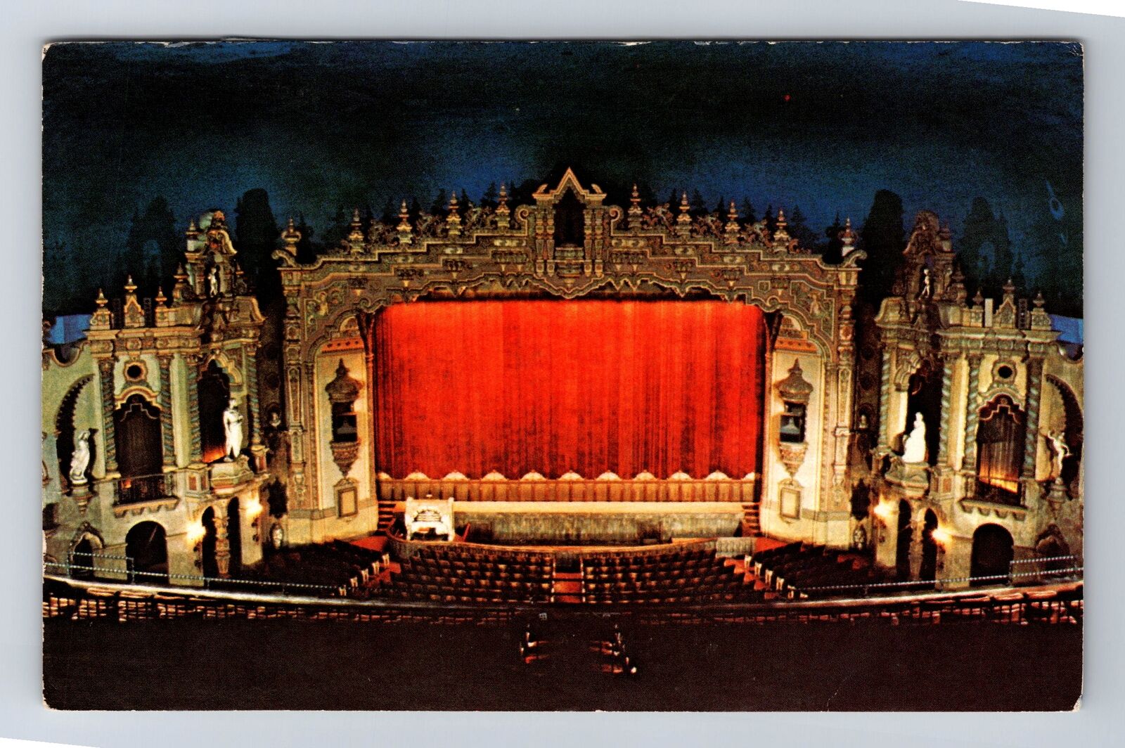Akron OH-Ohio, Akron Civic Theatre, Antique, Vintage c1985 Postcard