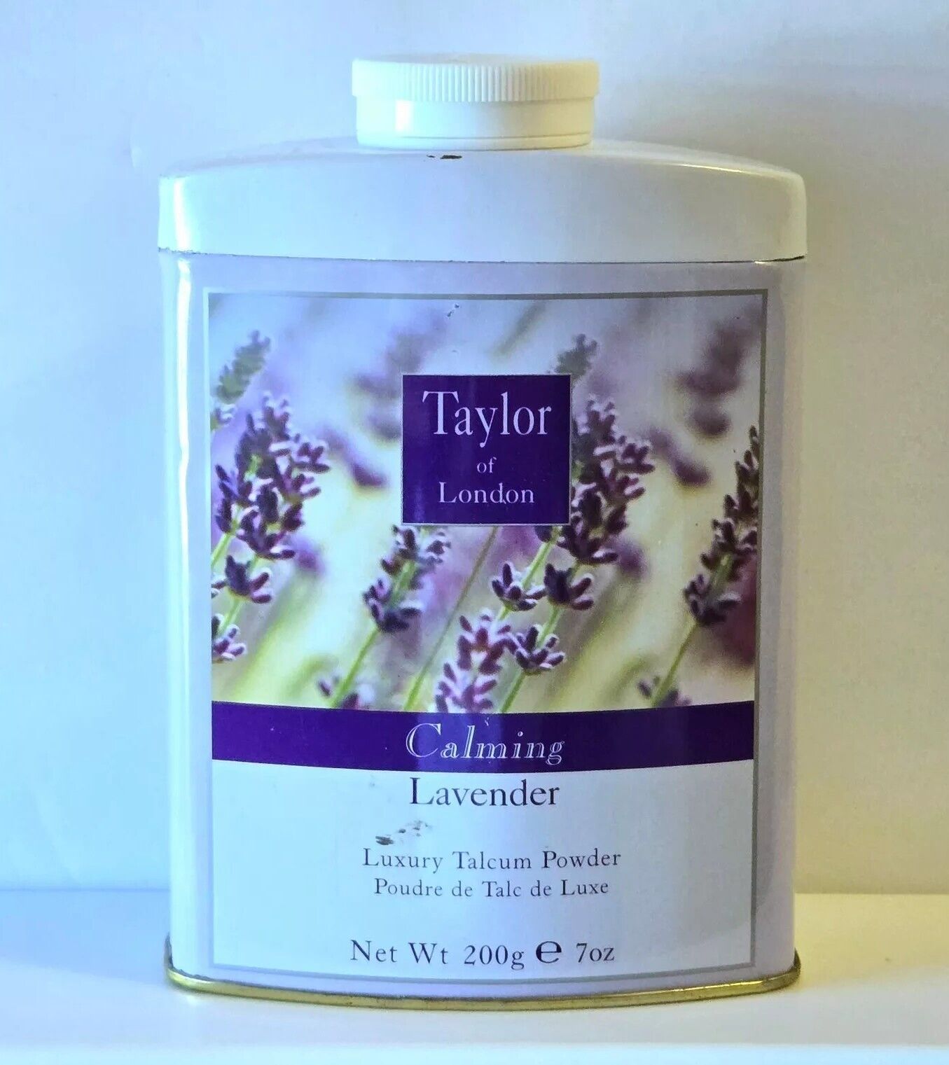 NEW Taylor of London 7 oz Calming Lavender Luxury Talc Talcum Body Powder NOS