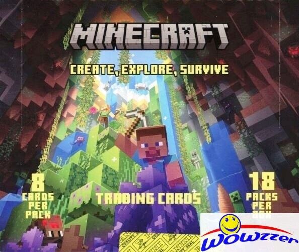 Panini Minecraft Series 3 Create, Explore, Survive Trading Cards 18 Pack Box