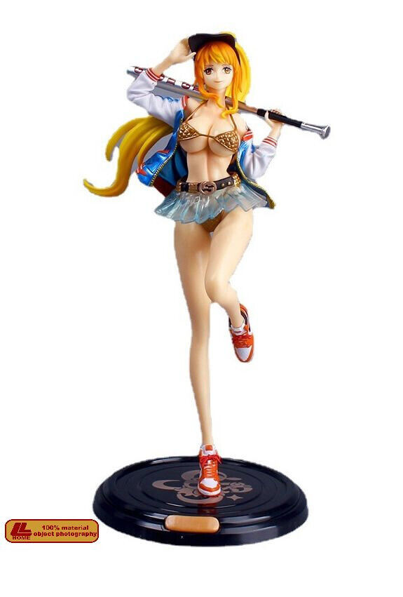 Anime One Piece Nami Fashion Baseball Bikini Hot Girl Figure Statue Toy Gift