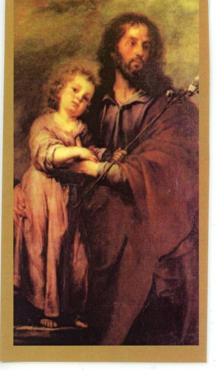 Prayer to St. Joseph Over 1900 years old U -Pack of 25 -Laminated Holy Cards