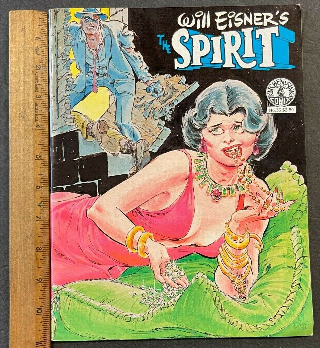 1982 WILL EISNER\'S THE SPIRIT MAG *WOMAN WITH JEWELRY* #33 FREE S&H (AM) 91621