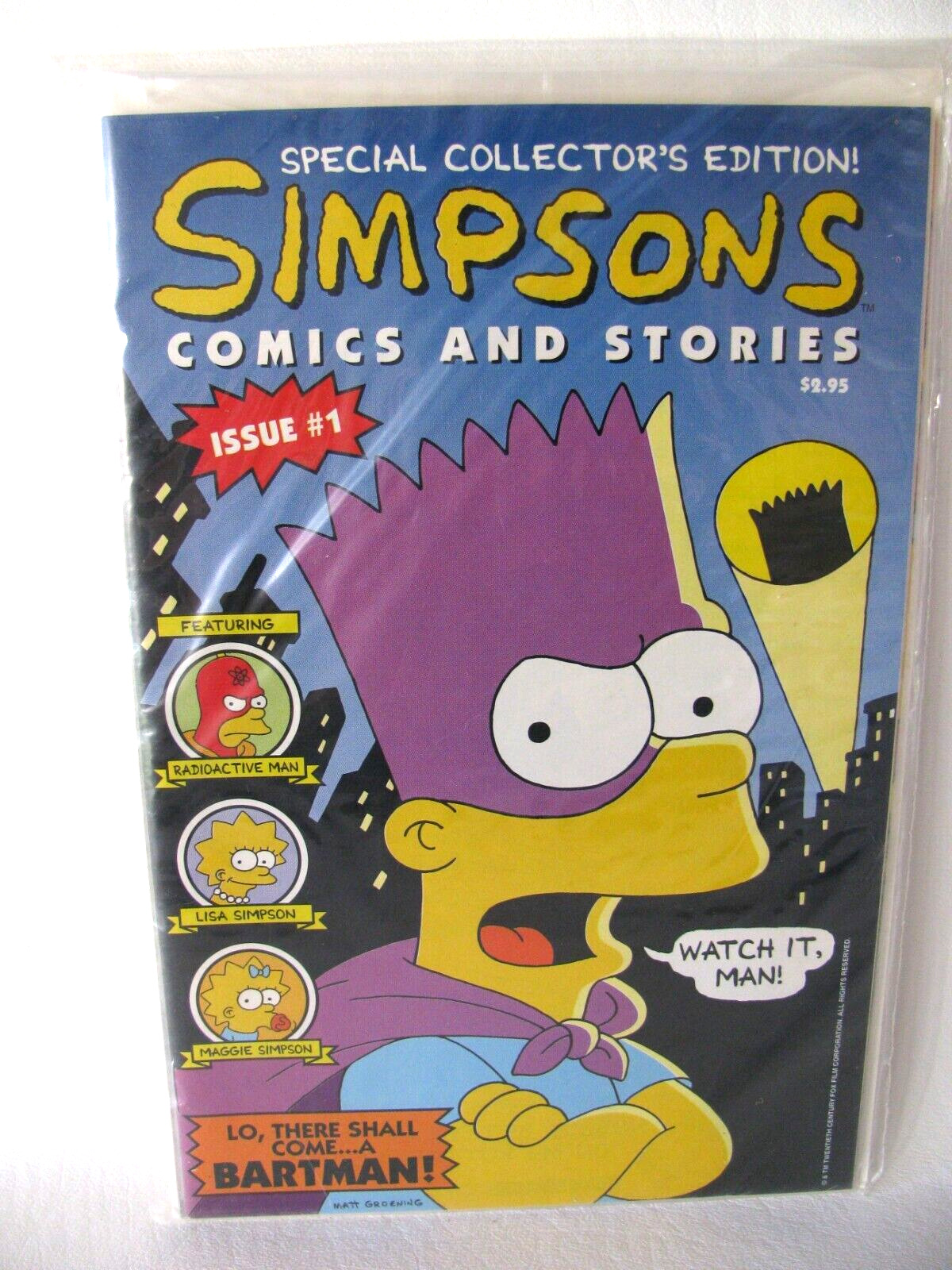 1993 Simpsons ISSUE 1 Comic Book Special Collectors Edition New in Plastic
