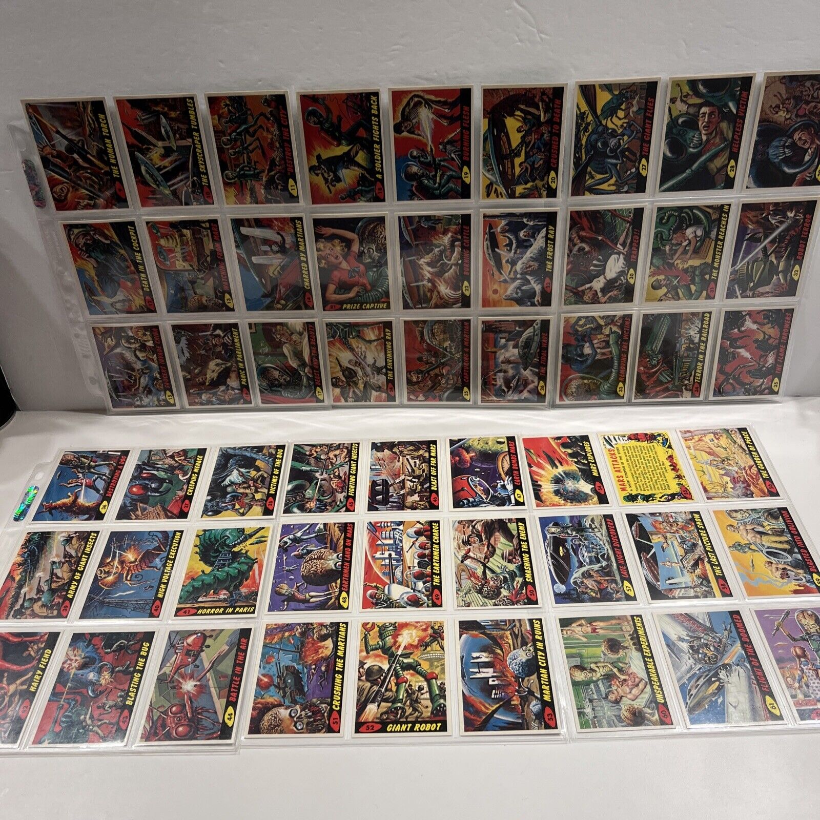 Trading Cards 1994 Topps Mars Attacks Archives Parallel Cards Rare 9-62