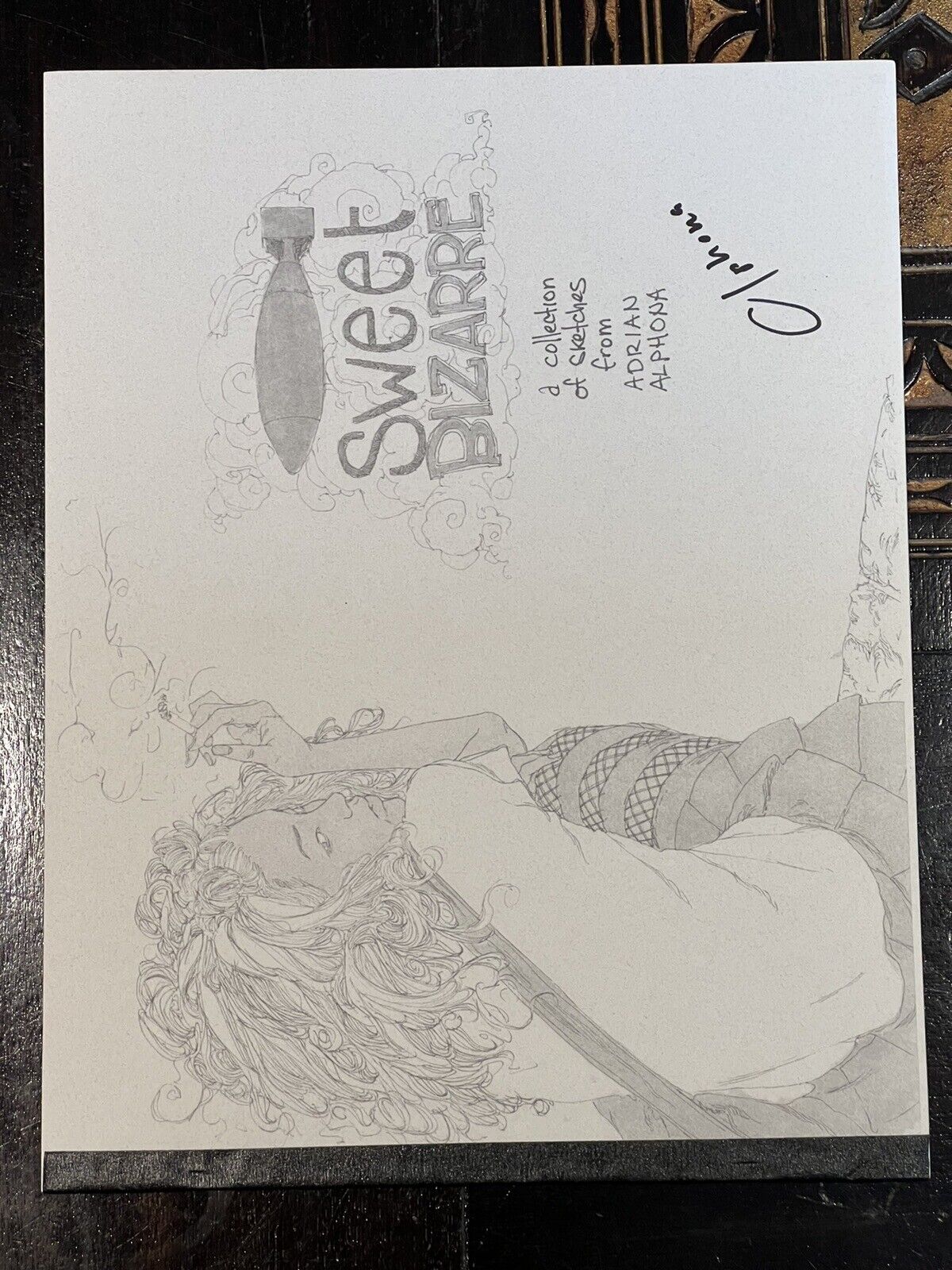 SWEET BIZARRE Sketchbook Signed by Adrian Alphona