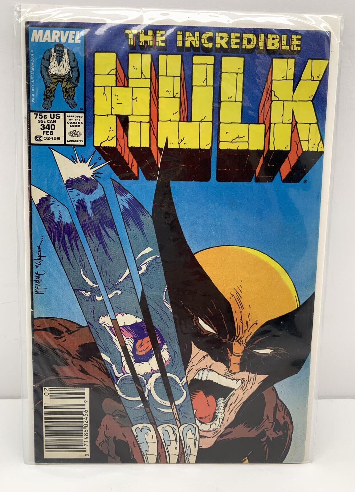 Marvel Comics Feb 1987 The Incredible Hulk #340 Comic Book