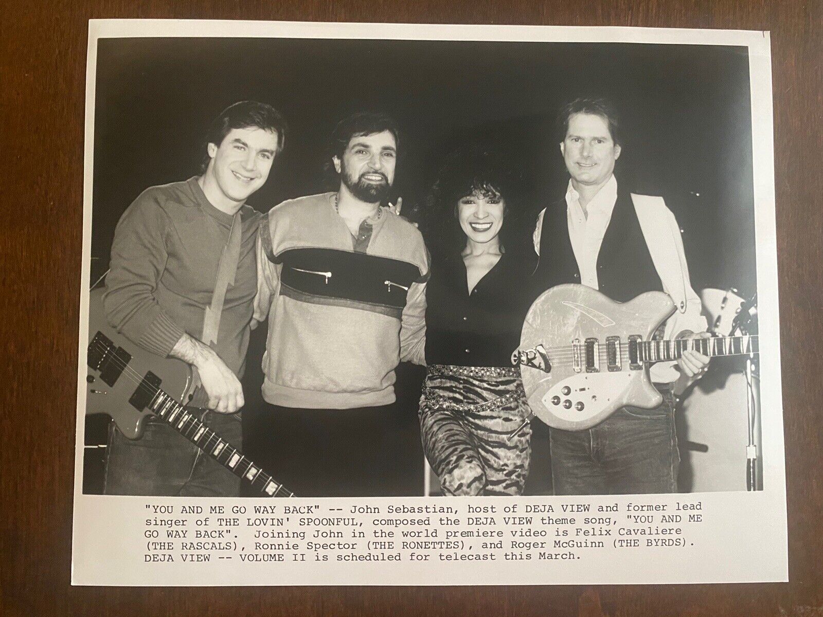 1985 ABC TV John Sebastian Roger McGuinn Ronnie￼ Spector 🎼Press Photo 🎸 Byrds