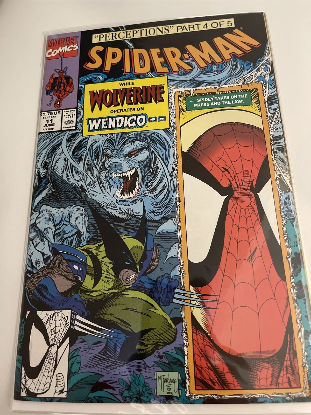 Spider-Man 11 Perceptions: Part 4 of 5. Guest-starring Wolverine June 1991