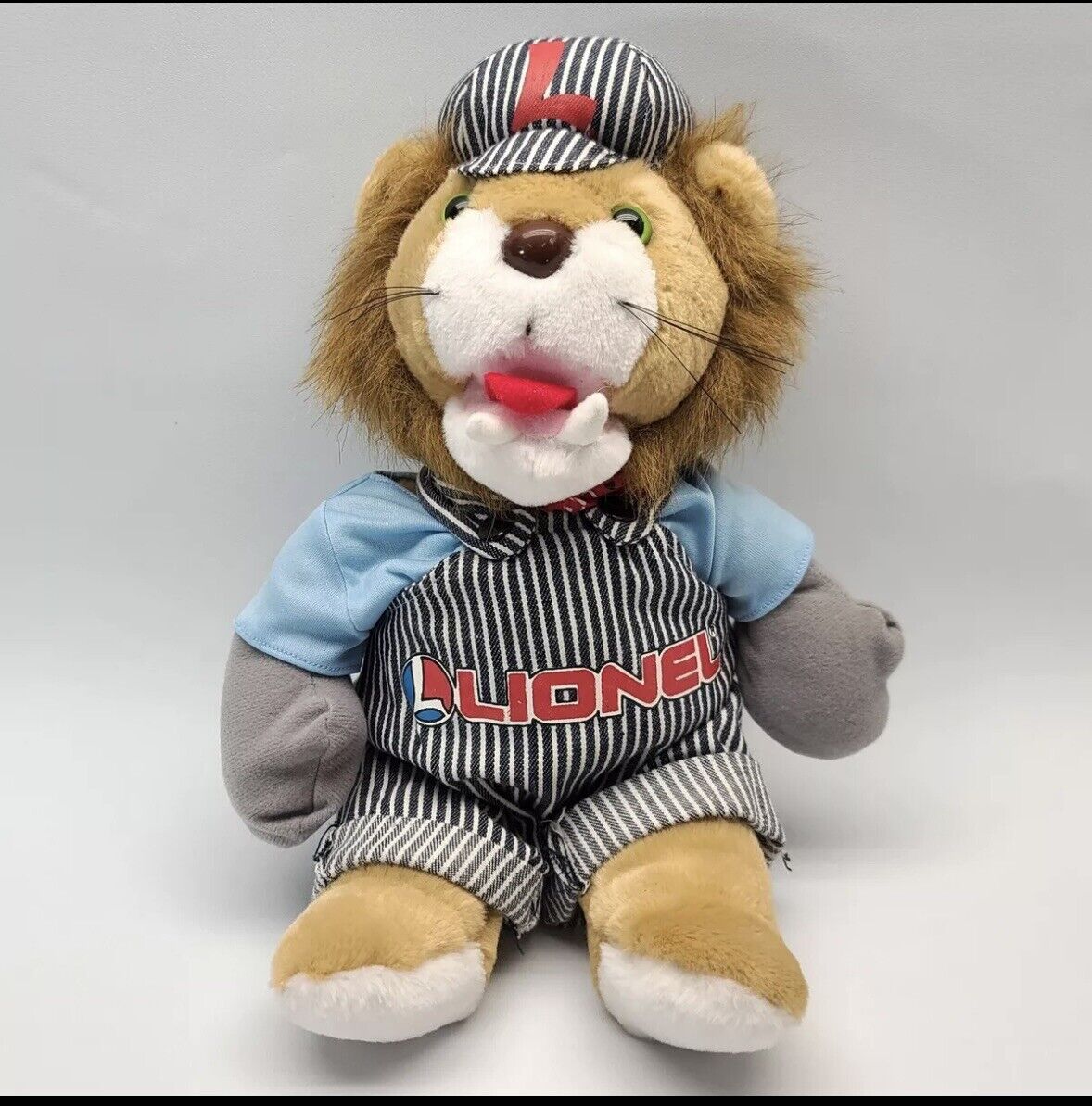 1991 Lenny The Lionel Lion Train Engineer Plush - 13” Tall - VINTAGE