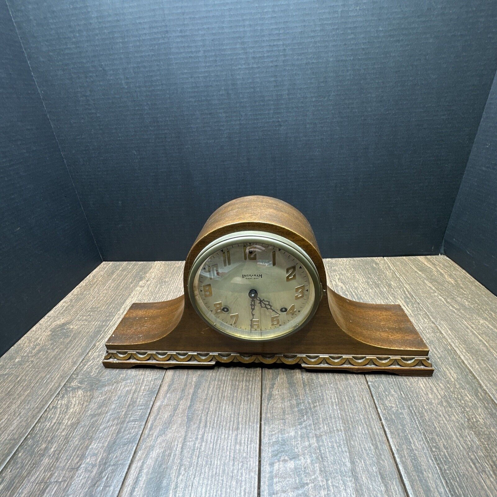 1929 Antique Ingraham Hera 8 Day Mantle Clock Ingraham Company BRISTOL Con