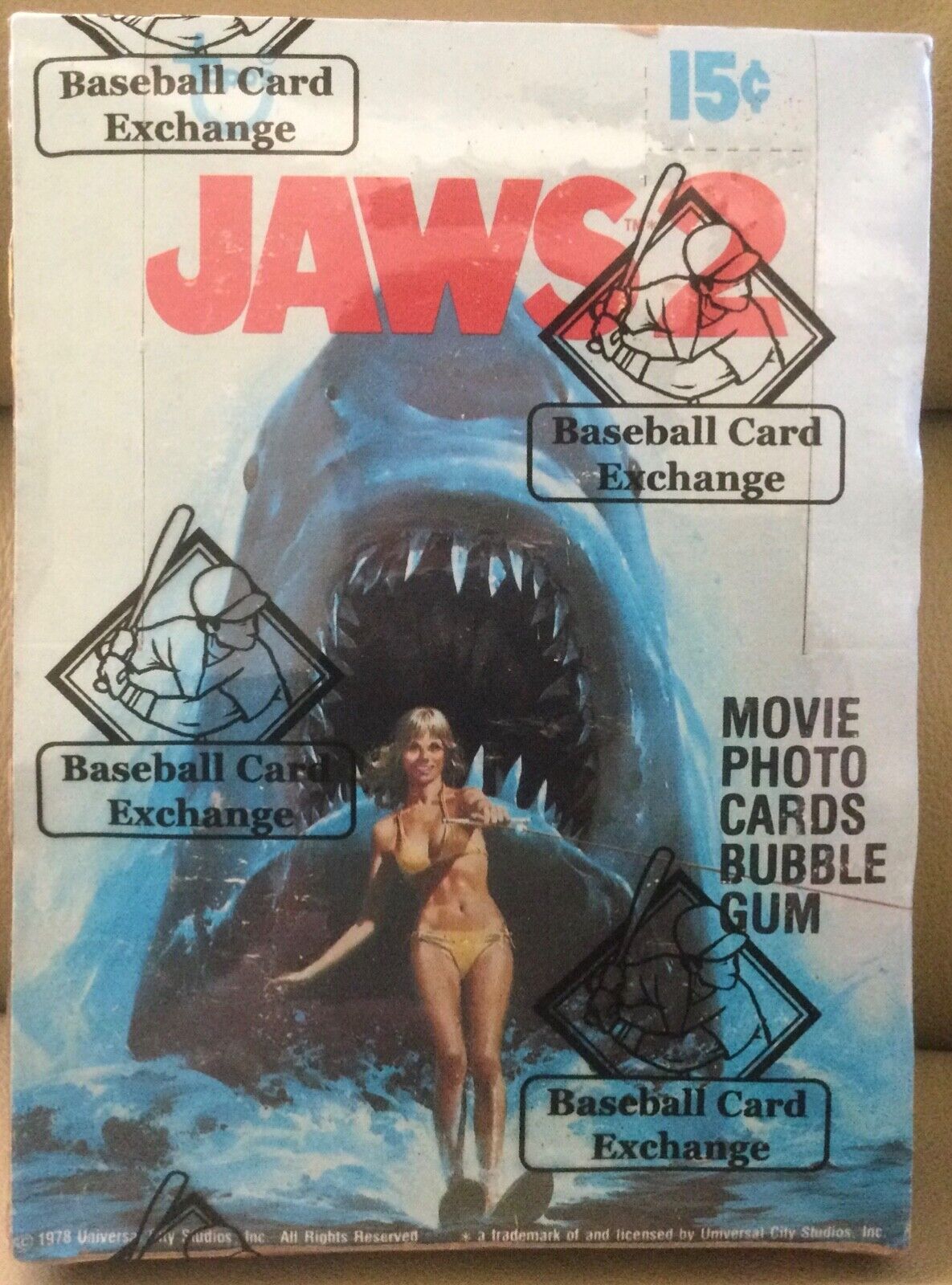 1978 Topps - Jaws 2 - Unopened, 36-pack Wax Box - BBCE Authenticated
