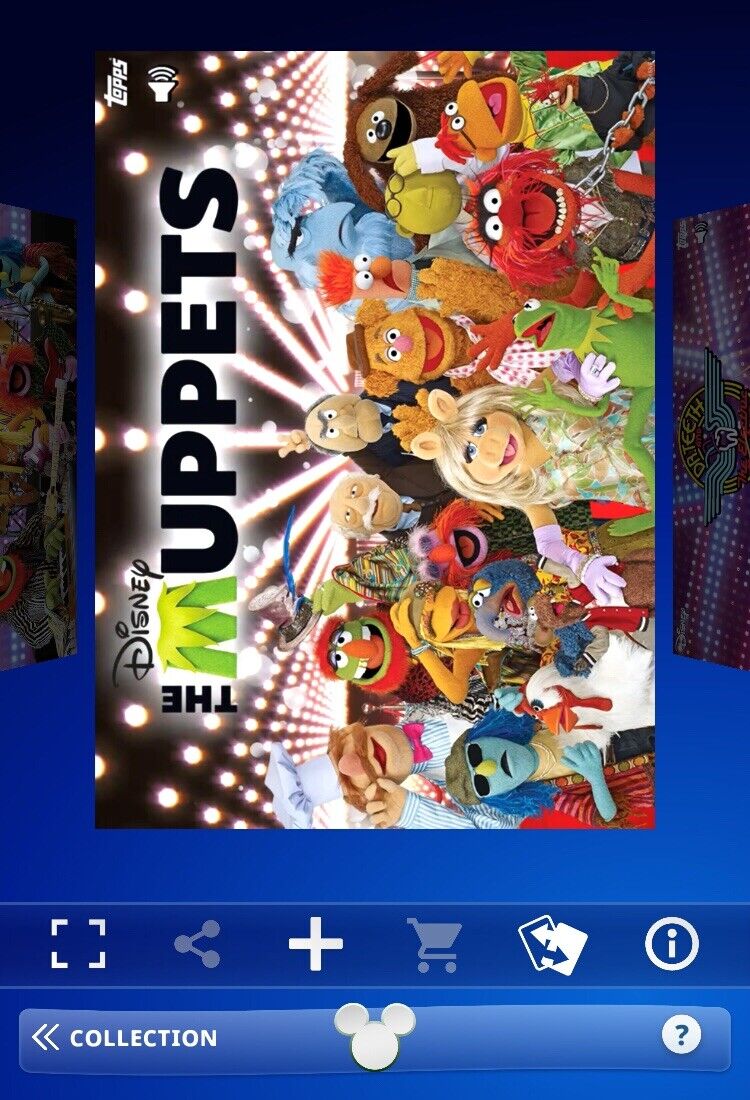 THE MUPPETS-SUPER RARE 10th ANNIVERSARY-TOPPS DISNEY COLLECT