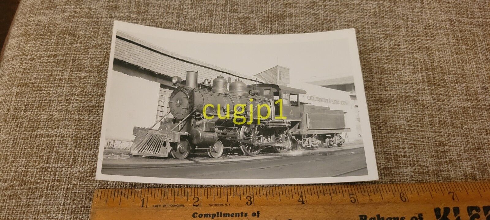 R37 Train Photograph Locomotive Engine RPPC U DE Y 4 STD GA BALDWIN 41676 9/1914