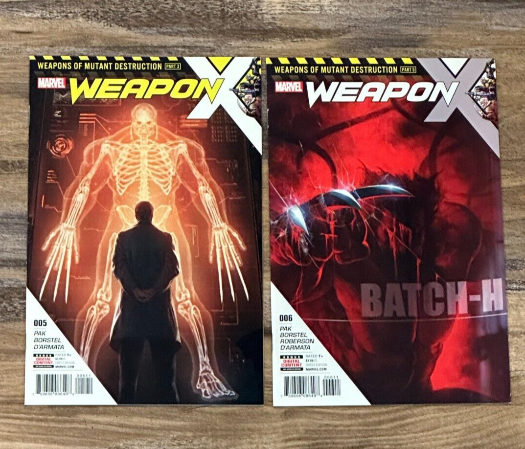 Weapon X #5-#6 Marvel Comic Book Lot 2017