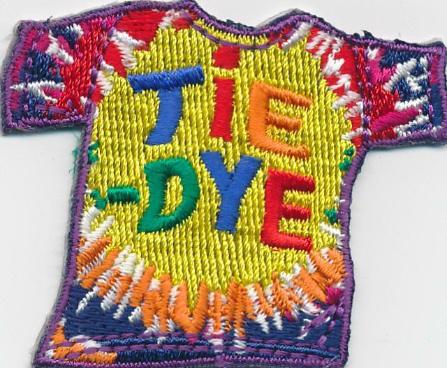 Girl Boy Cub TIE DYE dying t-shirt Fun Patches Crests Badges SCOUT GUIDE project