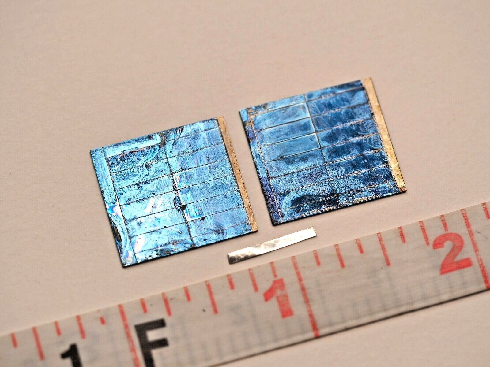 FromEU* Set of 2 solar cell from Space USSR military satellite \