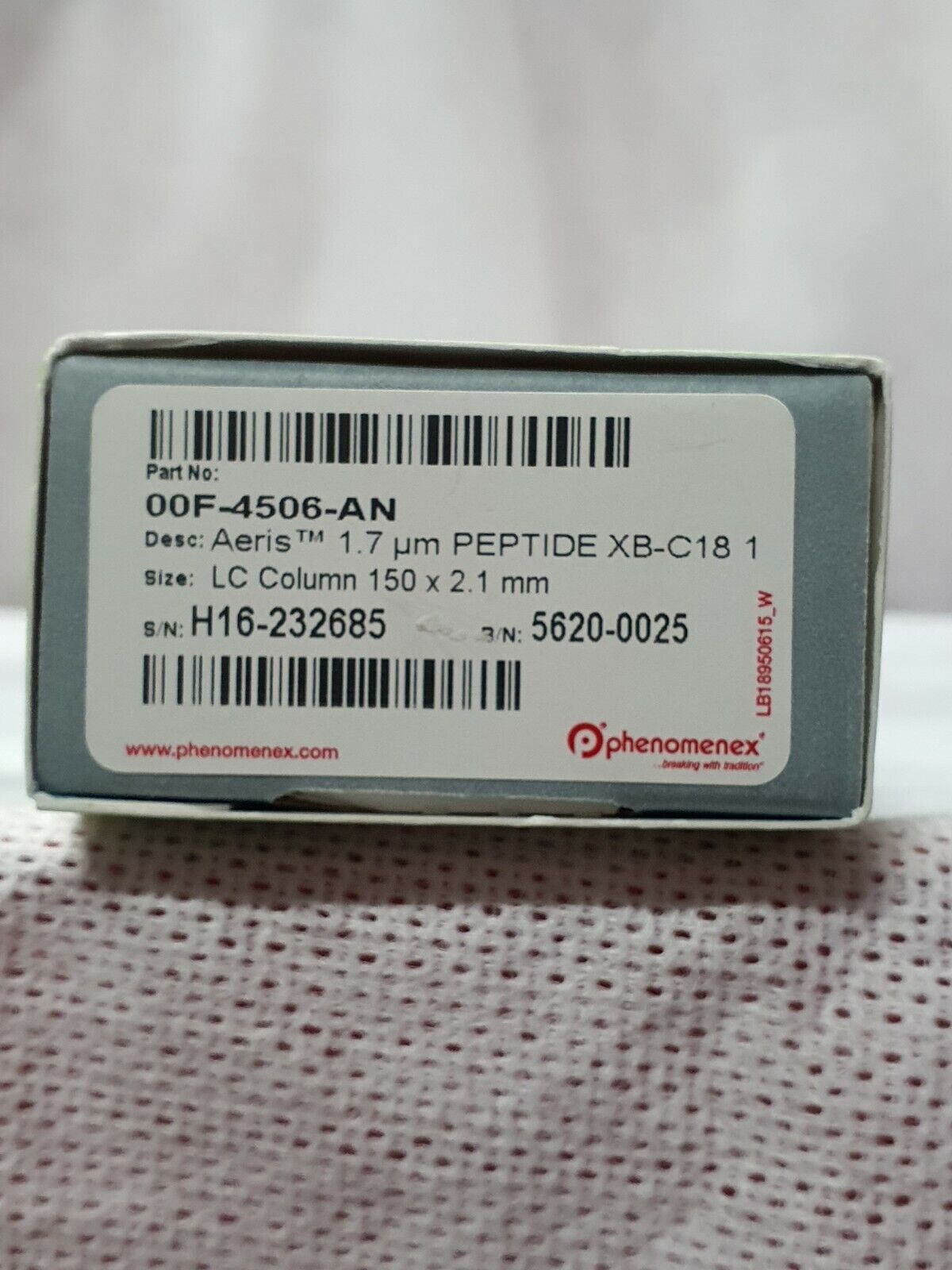 Aeris 1.7u Peptide XB-C18 150x2.1mm LC Column Phenomenex, P/N 00F-4506-AN