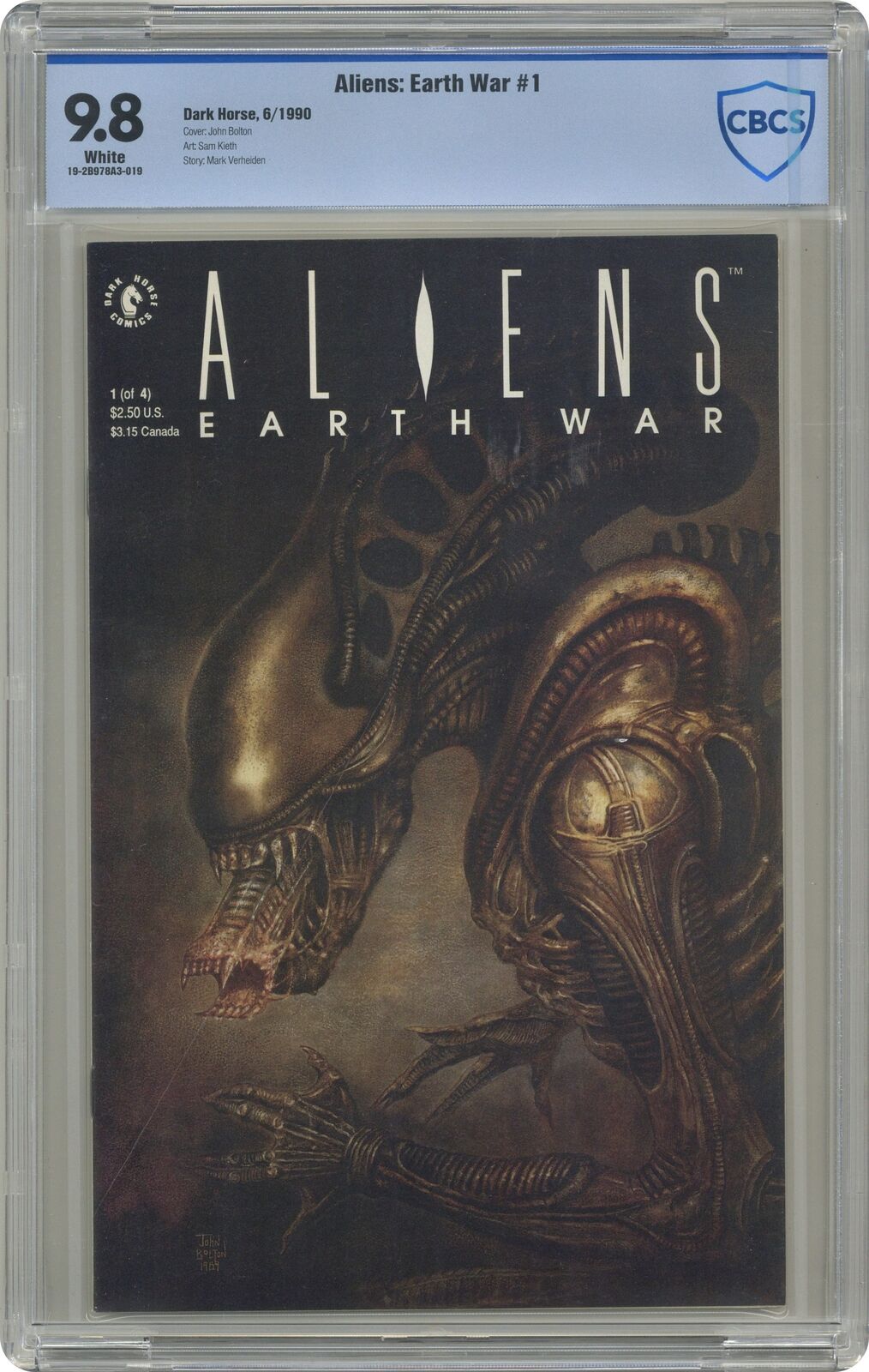 Aliens Earth War #1 CBCS 9.8 1990 19-2B978A3-019