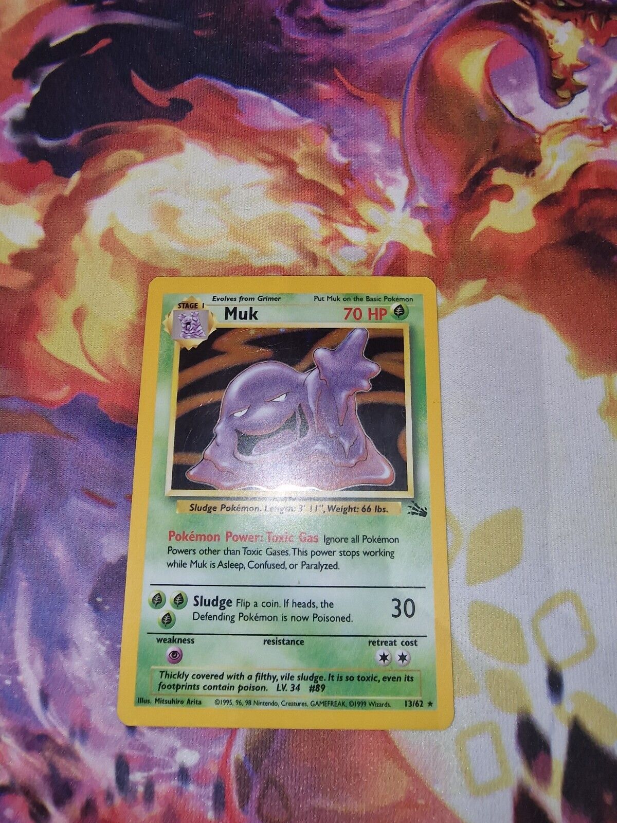 Muk Fossil Holo Pokemon Card - NM