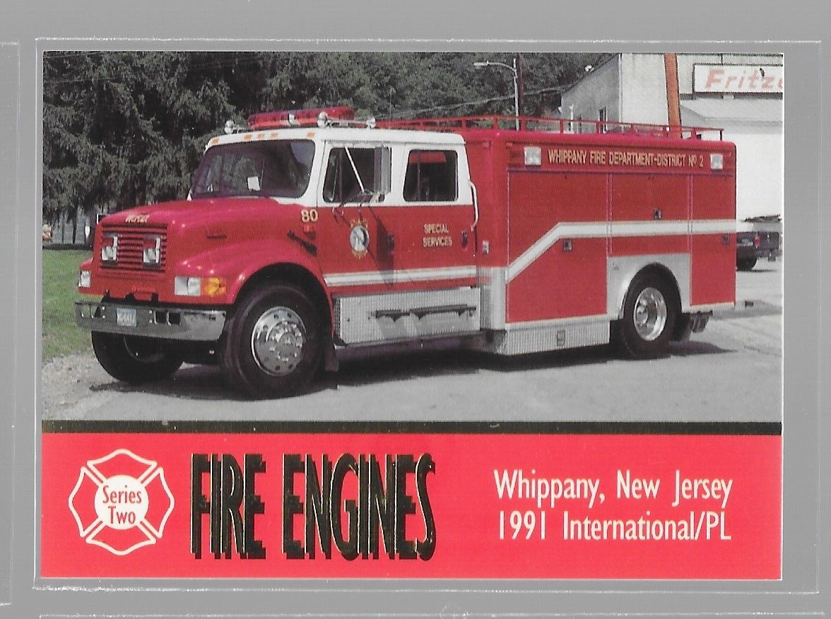 1993 Bon Air Fire Engines Series 2 #169 Whippany NJ 1991 International/PL Truck