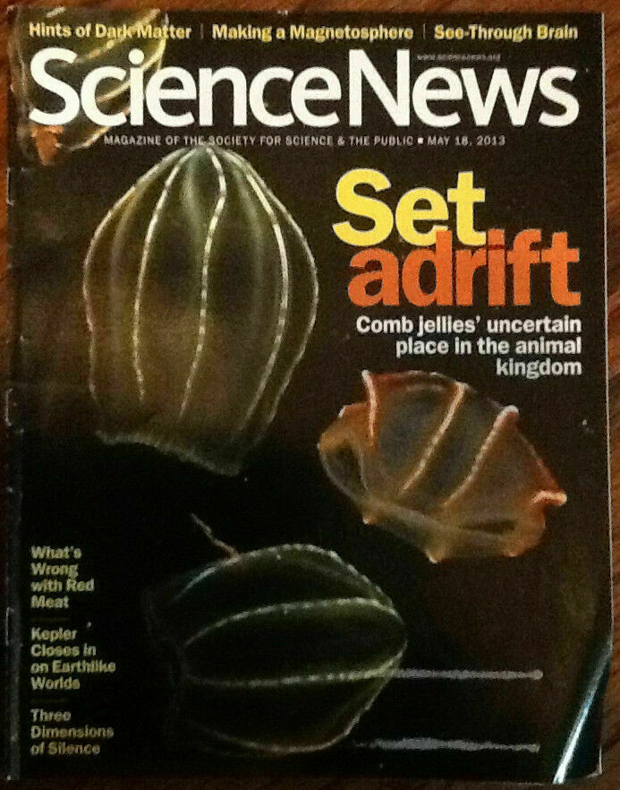 Science News magazine May 18 2013 back issue jellyfish Kepler telescope etc.