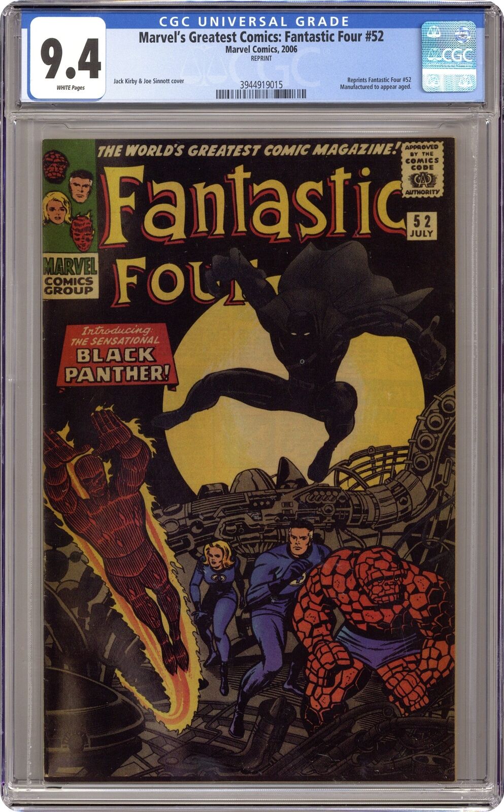 Marvel's Greatest Comics Fantastic Four #52 CGC 9.4 2006 3944919015