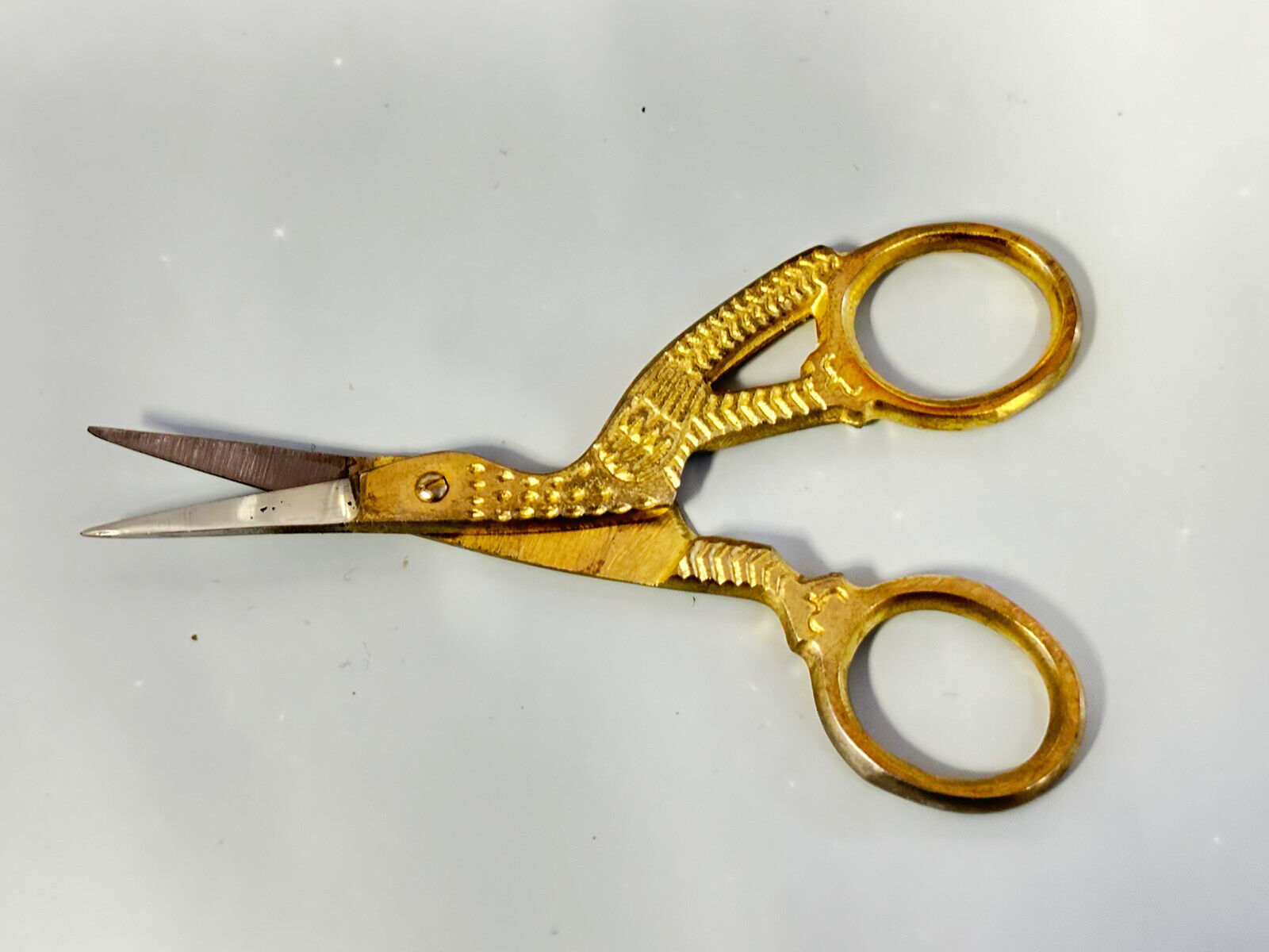 Unique Antique Vintage Style Stork Scissors 3 1/2”  SAME DAY SHIPPING