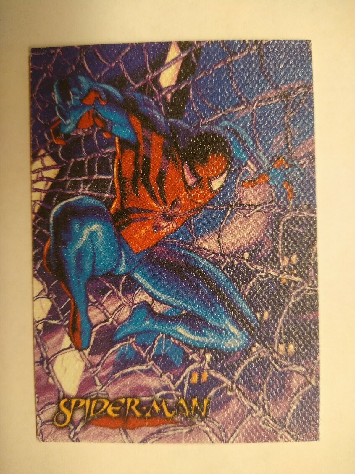 1996 Marvel Spider-Man Canvas Card #5 Spider-man NEW UNCIRCULATED PRIMO CARD (M)