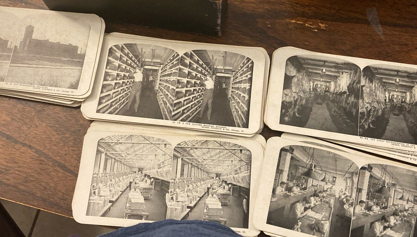 Lot of 50 STEREOSCOPE VIEW CARDS Sears, Roebuck and Co Life in Chicago, IL Compl