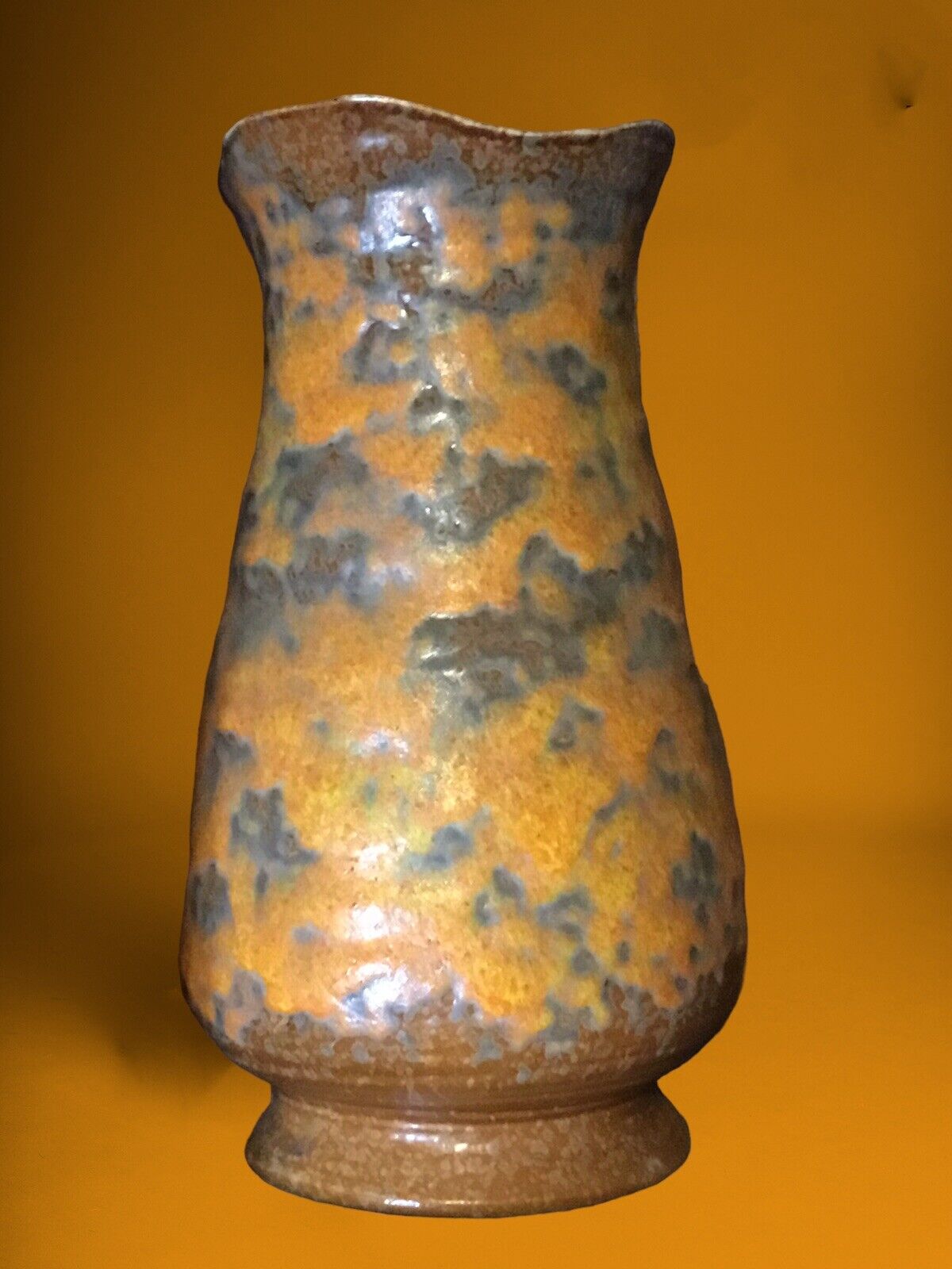 Vintage MCM Royal Haeger Orange Peel Lava Glaze Art Pottery Vase Large 12”