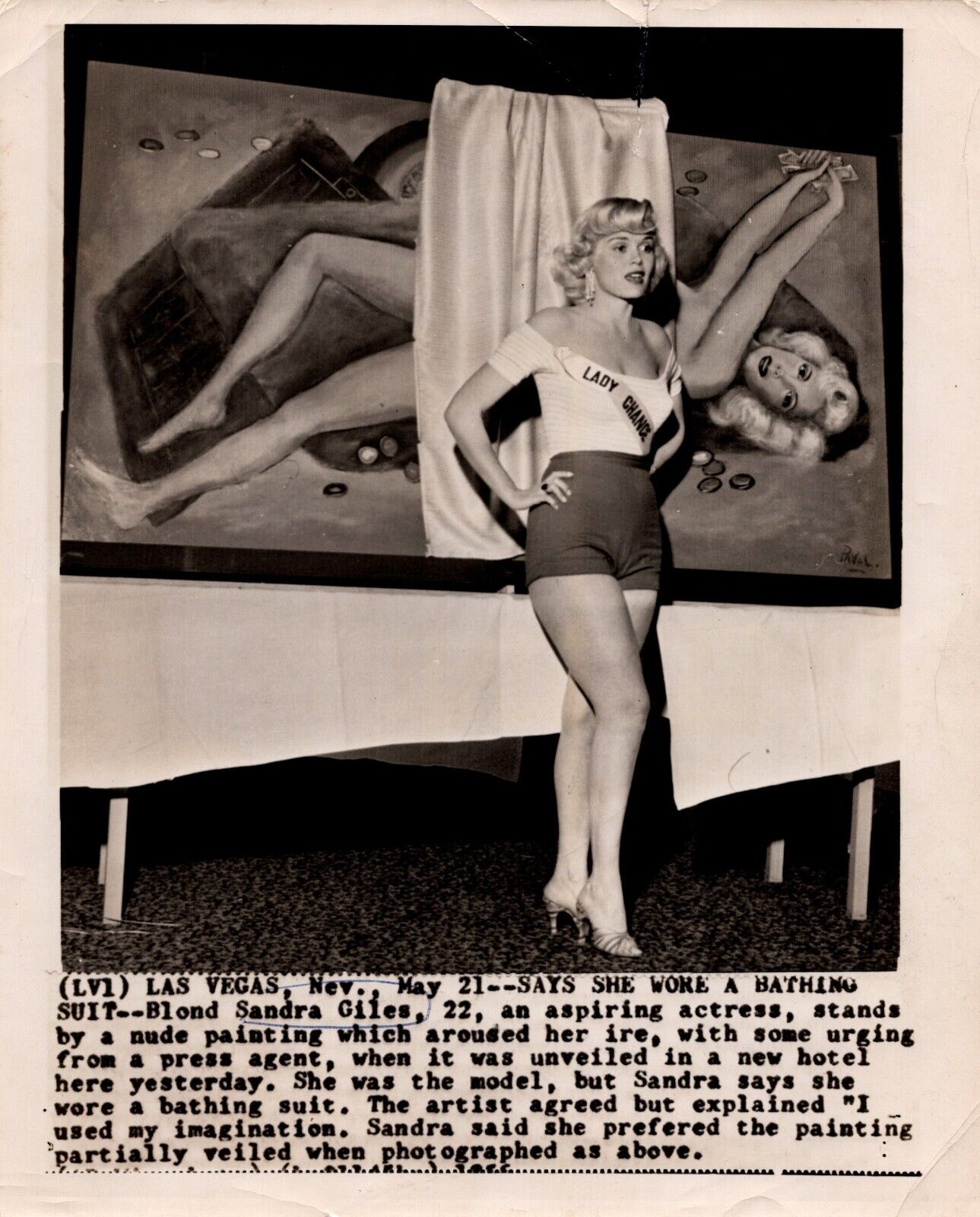 Sandra Giles (1950s) 🎬⭐ Sexy Leggy Cheesecake Bombshell Vintage Photo K 326