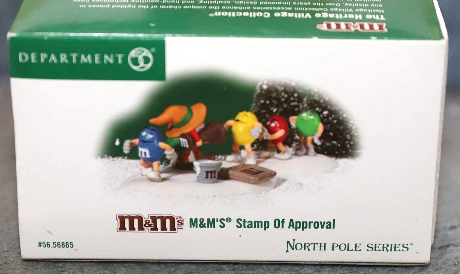 DEPT 56 M&M\'S STAMP OF APPROVAL 56865 NORTH POLE SNOW VILLAGE CHRISTMAS