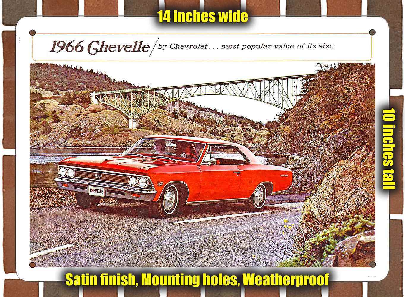 Metal Sign - 1966 Chevrolet Chevelle- 10x14 inches