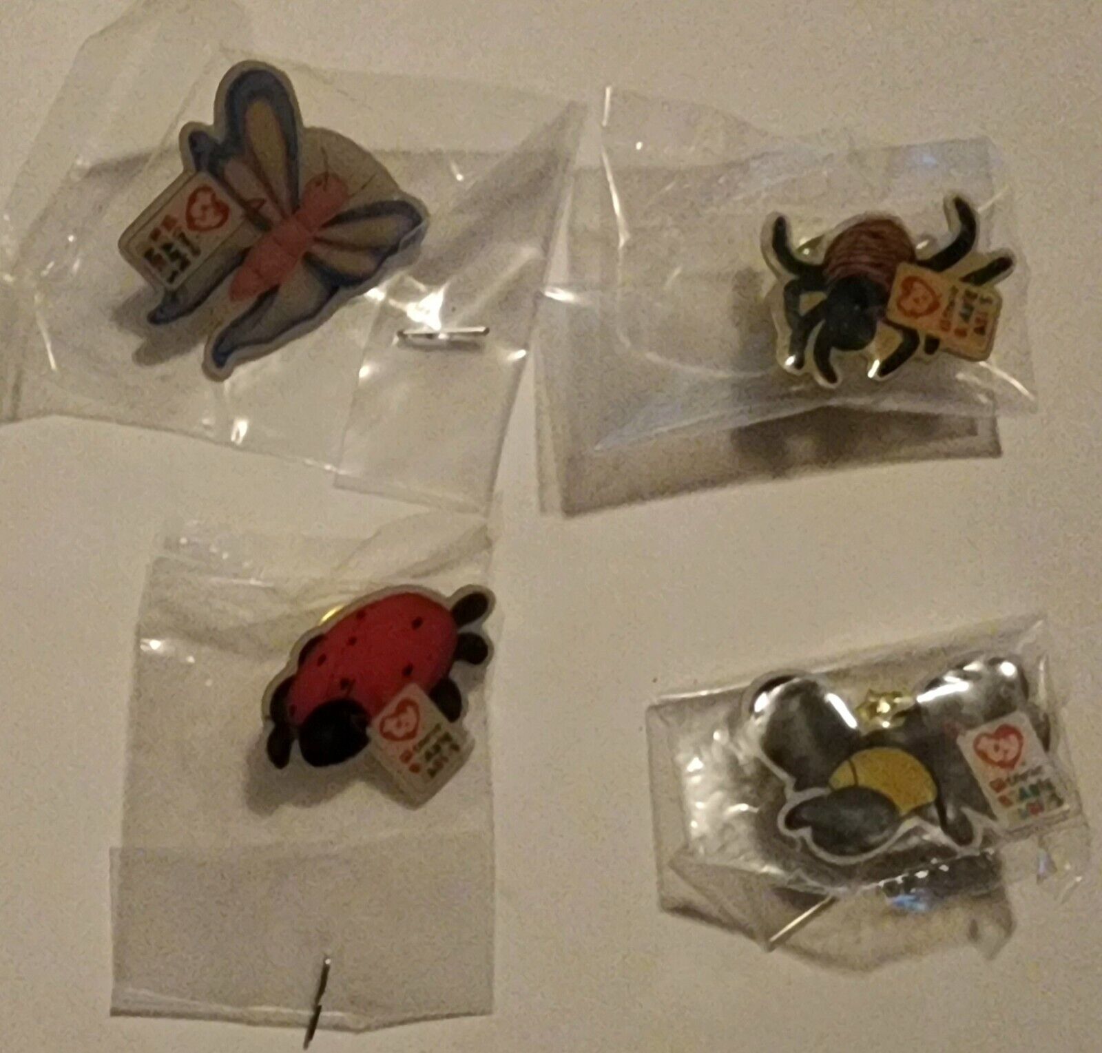 VINTAGE 2000s MCDONALDS CREW BEANIE BABY TY INSECT SET OF 4
