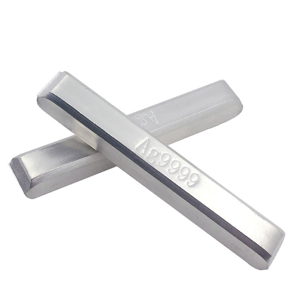 10g-100g Silver Bar 99.99% Pure Silver Material Ag9999 Silver Bullion