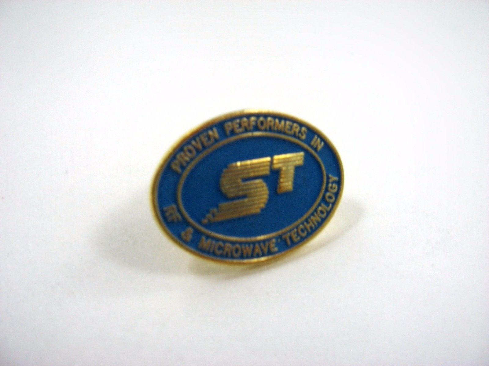 Vintage Collectible Advertising Pin: ST Proven Perf. RF & Microwave Technology