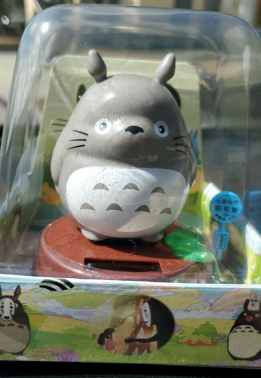 Solar Powered Inspired on Totoro, Spirited Away Dancing Anime Bobble Head Decor