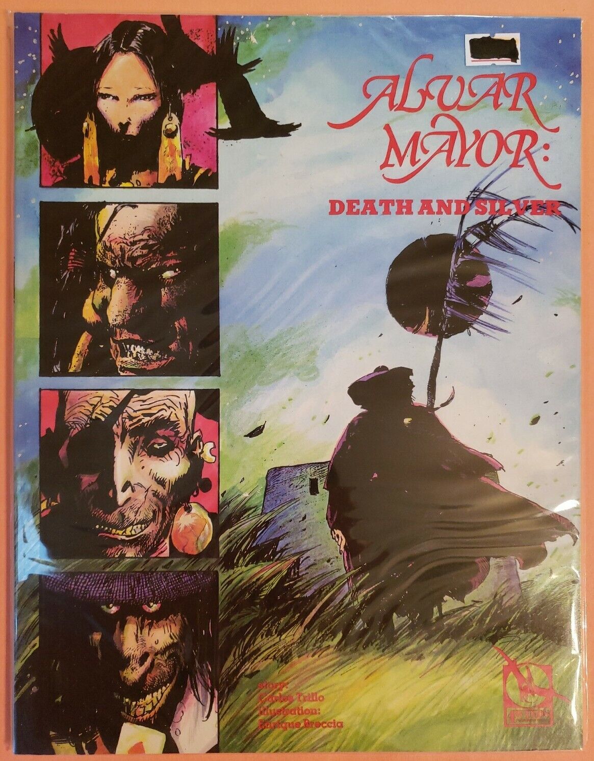 ALVAR MAYOR: DEATH AND SILVER ~ VF/NM 1989 4WINDS GROUP ~ ENRIQUE BRECCIA ART
