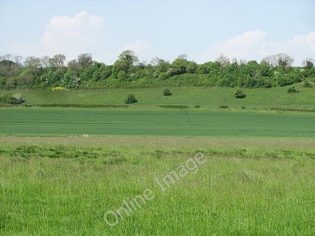 Photo 6x4 West Moor Chedzoy The moors lap up against Pendon Hill. c2011