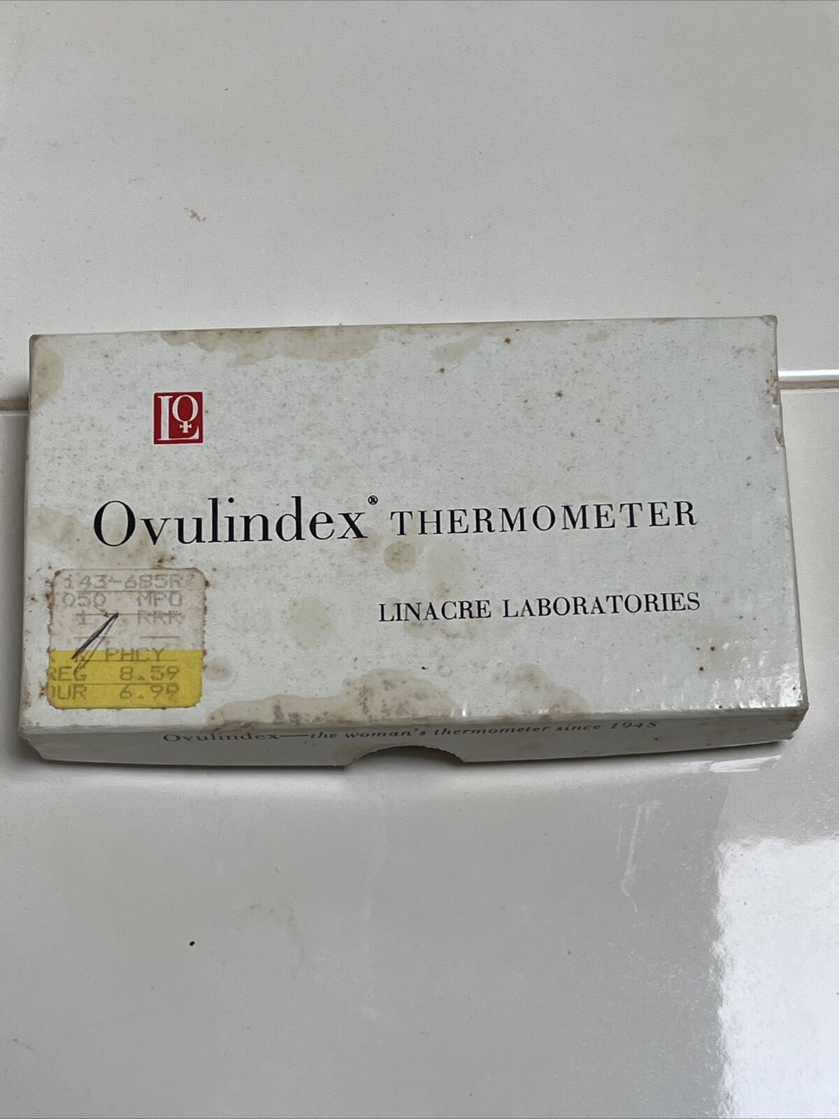 Vintage Ovulindex Thermometer Linacre Labs Pregnancy Fertility Ovulation (Z)
