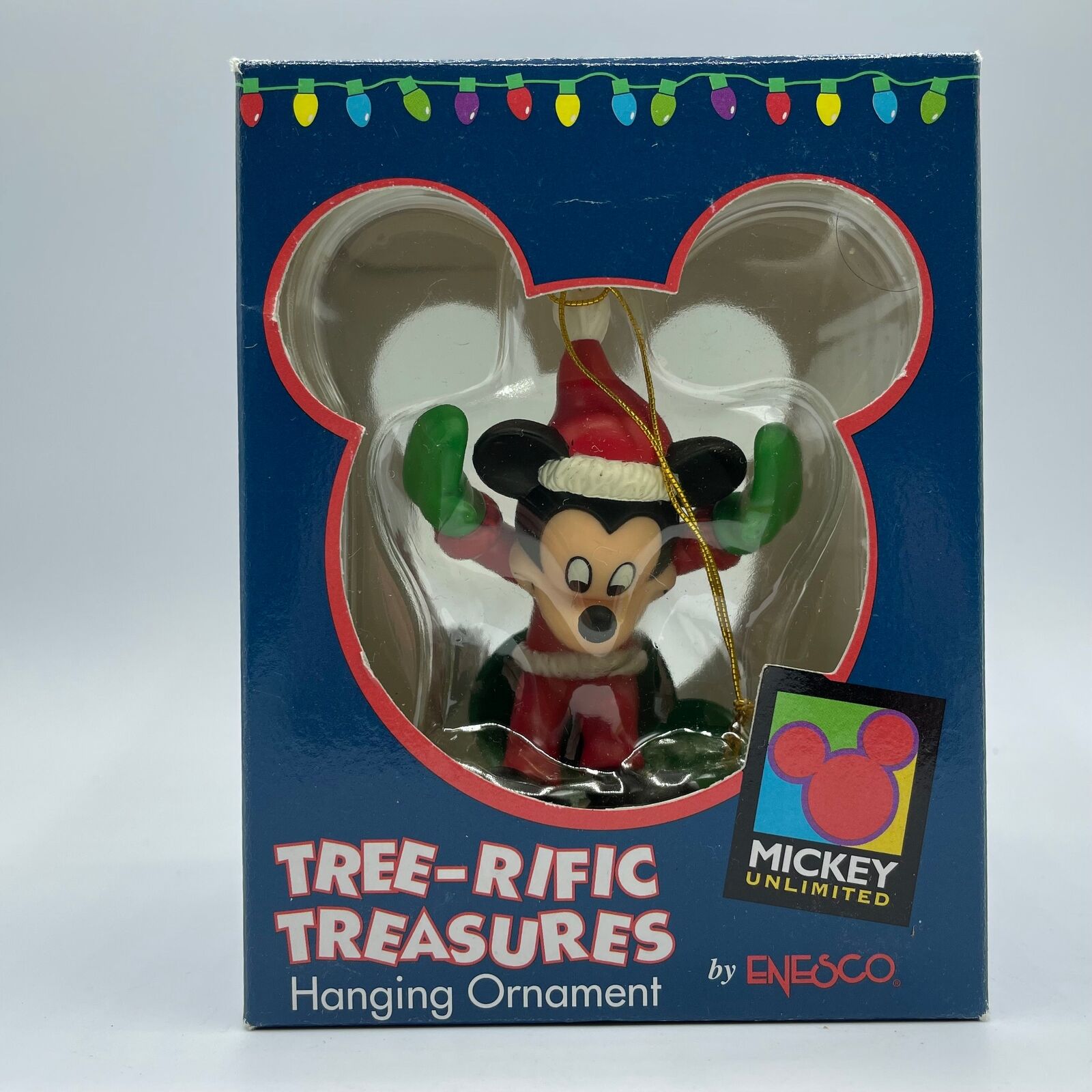 Disney Enesco Tree-rific Treasures Mickey Sledding Christmas Ornament