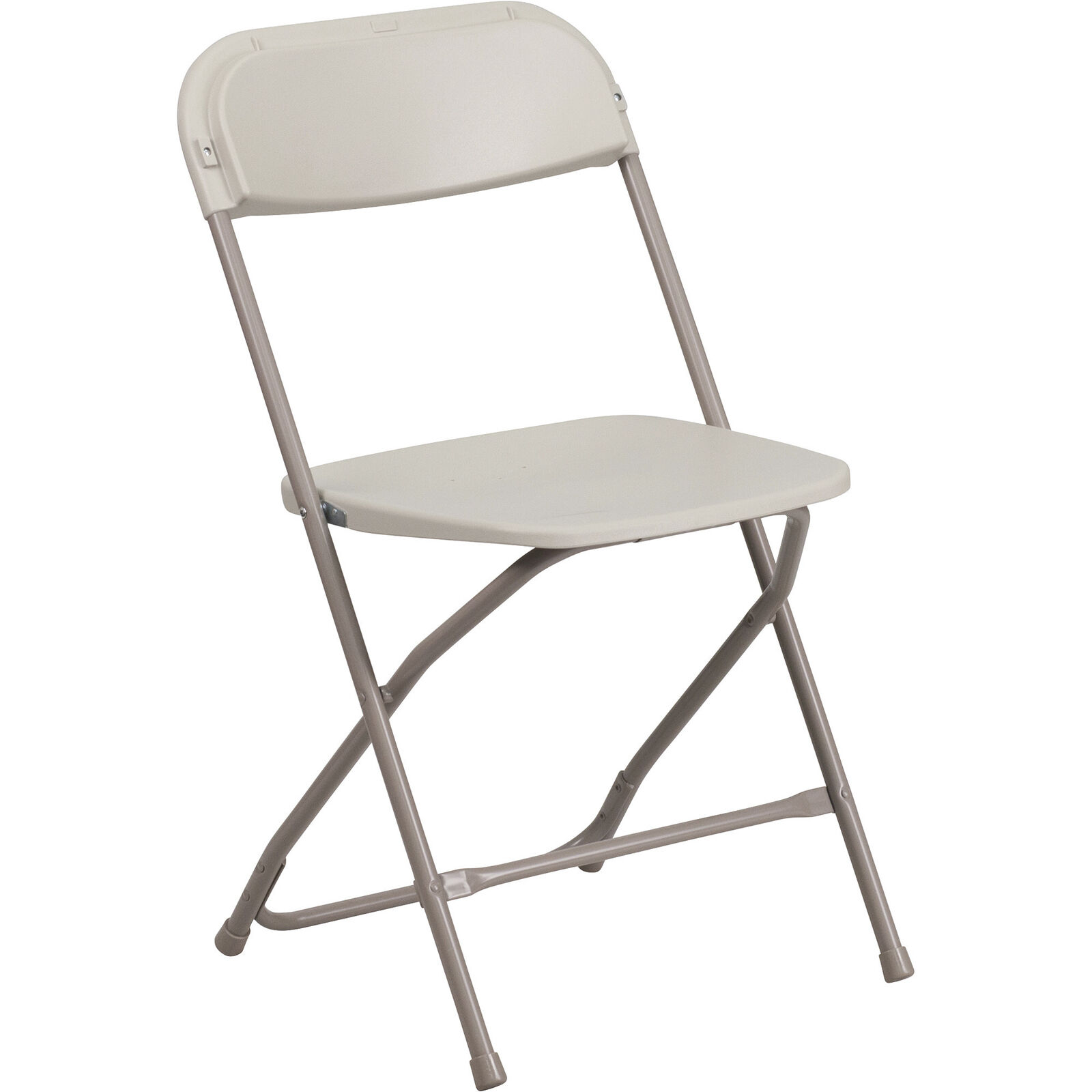 Flash Furniture Plastic Folding Chair, Beige, 17 1/2in.W x 18in.D x 31 1/2in.H,