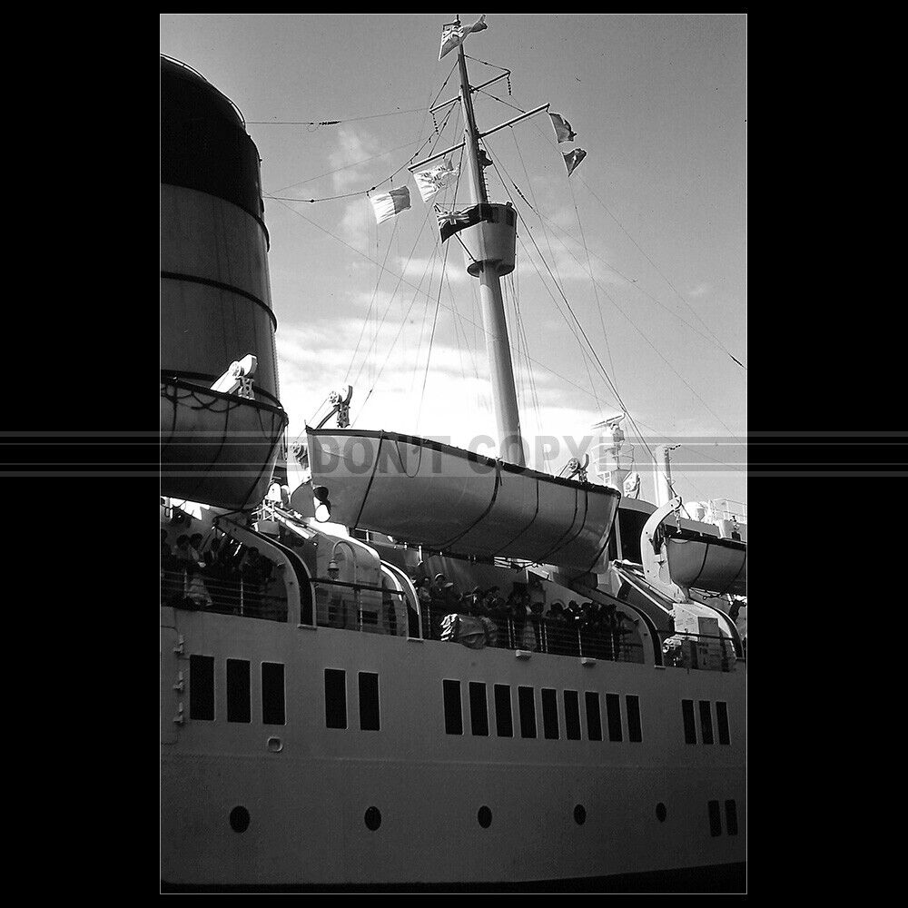Photo b.000856 rms sylvania cunard line ship ocean liner 1958