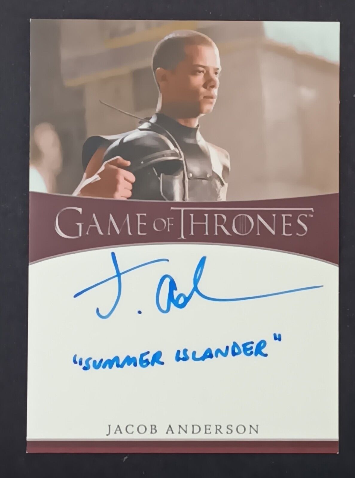 2022 Game of Thrones Vol. 2 Very Limited Ed.  Inscription Auto - Jacob Anderson