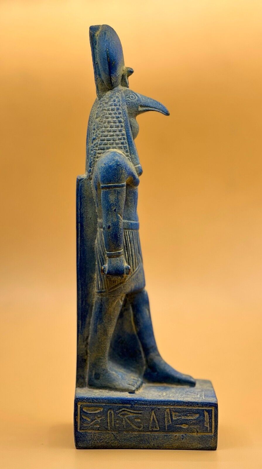 Egyptian Thoth Statue God of Moon Antiques Ancient Egypt Pharaonic Blue Stone
