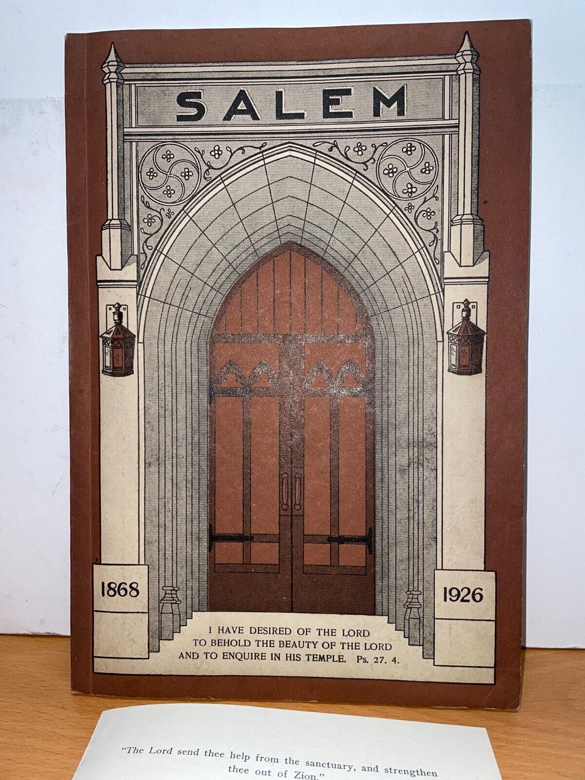 1926 Vintage Salem Lutheran Church CHICAGO NEW EDIFACE DEDICATION BOOK & PROGRAM
